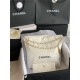 Chanel 22 SMALL HANDBAG Shiny Calfskin & Gold-Tone Metal AS3260 White High