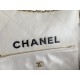 Chanel 22 SMALL HANDBAG Shiny Calfskin & Gold-Tone Metal AS3260 White High