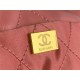 Chanel 22 SMALL HANDBAG Shiny Calfskin & Gold-Tone Metal AS3260 Pink High