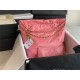 Chanel 22 MEDIUM HANDBAG Shiny Calfskin & Gold-Tone Metal AS3261 Pink High