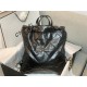 Chanel 22 BACKPACK Shiny Calfskin & Gold-Tone Metal AS3313 Black High