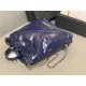 Chanel 22 BACKPACK Shiny Calfskin & Gold-Tone Metal AS3313 Navy High