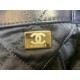 Chanel 22 BACKPACK Shiny Calfskin & Gold-Tone Metal AS3313 Navy High