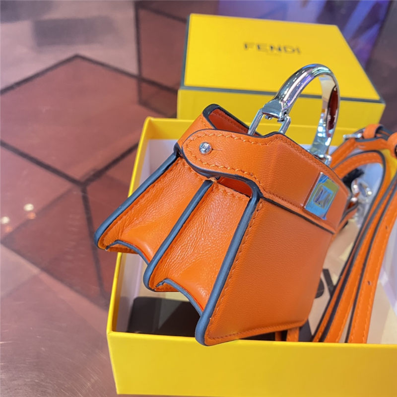 NANO PEEKABOO MAXI HANDLE nappa leather Orange High