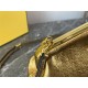 Fendi First Small Leather bag Gold wrinkle High