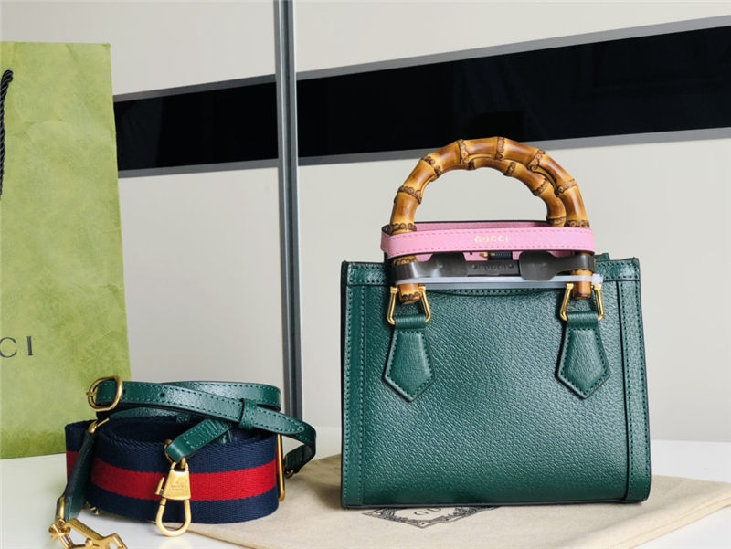 Gucci Diana mini tote bag 702732 Green High