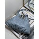 DIOR AMMI MEDIUM BAG Supple Macrocannage Lambskin Blue High