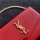 UPTOWN CHAIN WALLET IN GRAIN DE POUDRE EMBOSSED LEATHER High