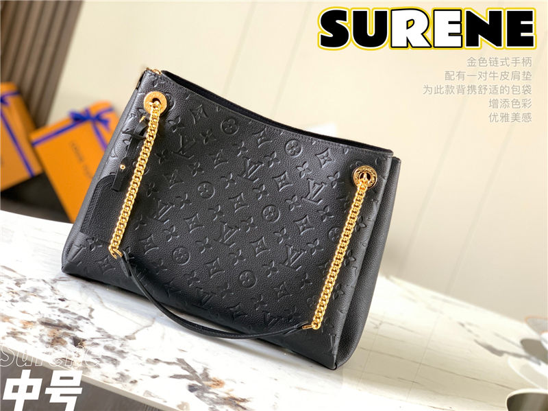 Louis Vuitton Surene MM Monogram Empreinte M43748 Black High