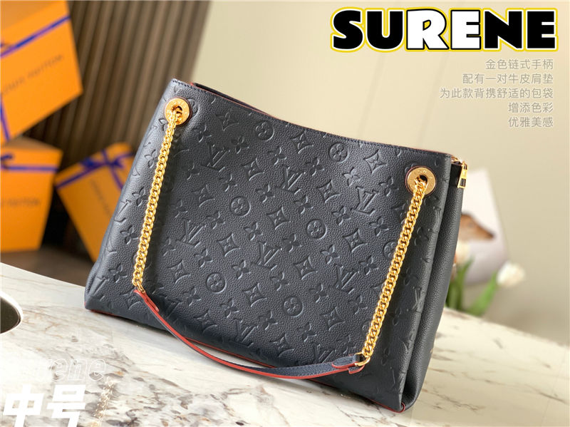 Louis Vuitton Surene MM Monogram Empreinte M43748 Navy High