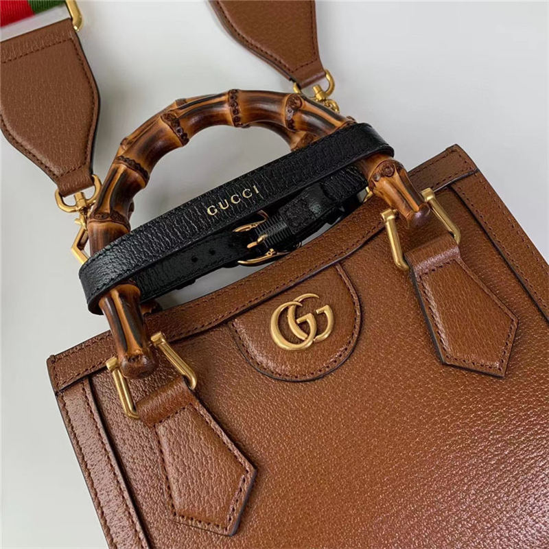 Gucci Diana mini tote bag 702732 Brown High