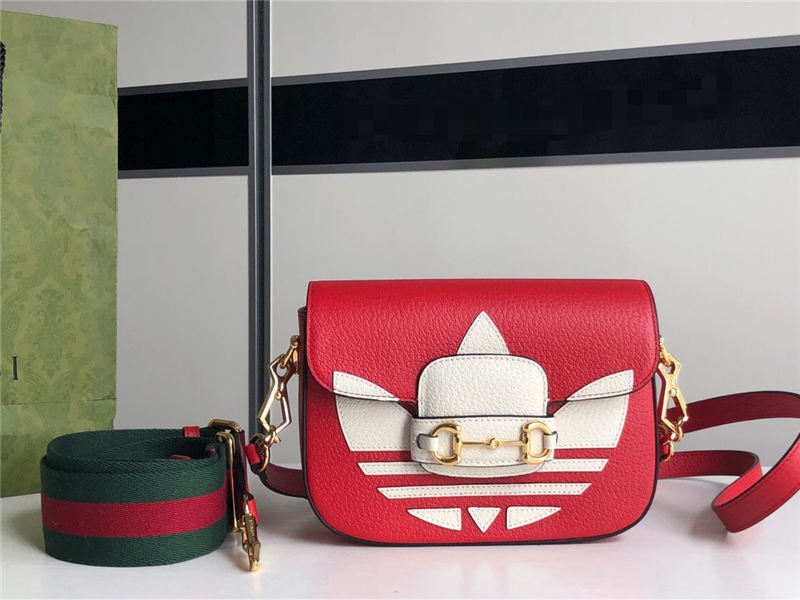 Adidas x Gucci Horsebit 1955 mini bag 658574 Red High