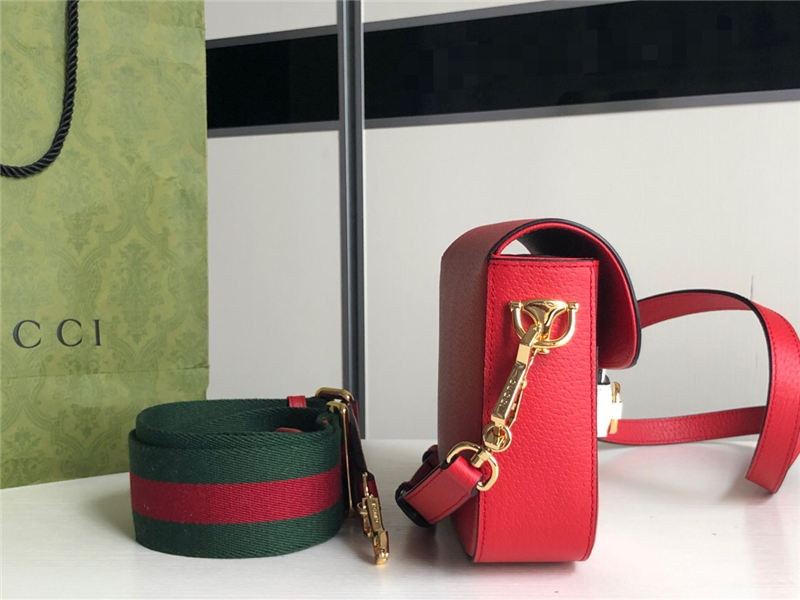 Adidas x Gucci Horsebit 1955 mini bag 658574 Red High