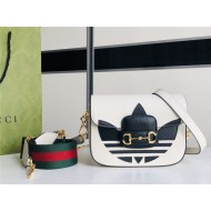 Adidas x Gucci Horsebit 1955 mini bag 658574 White High