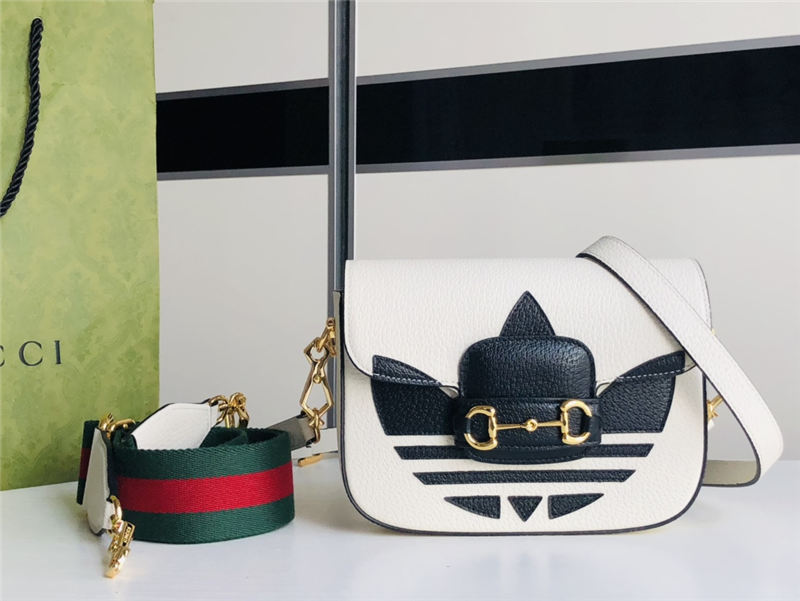 Adidas x Gucci Horsebit 1955 mini bag 658574 White High