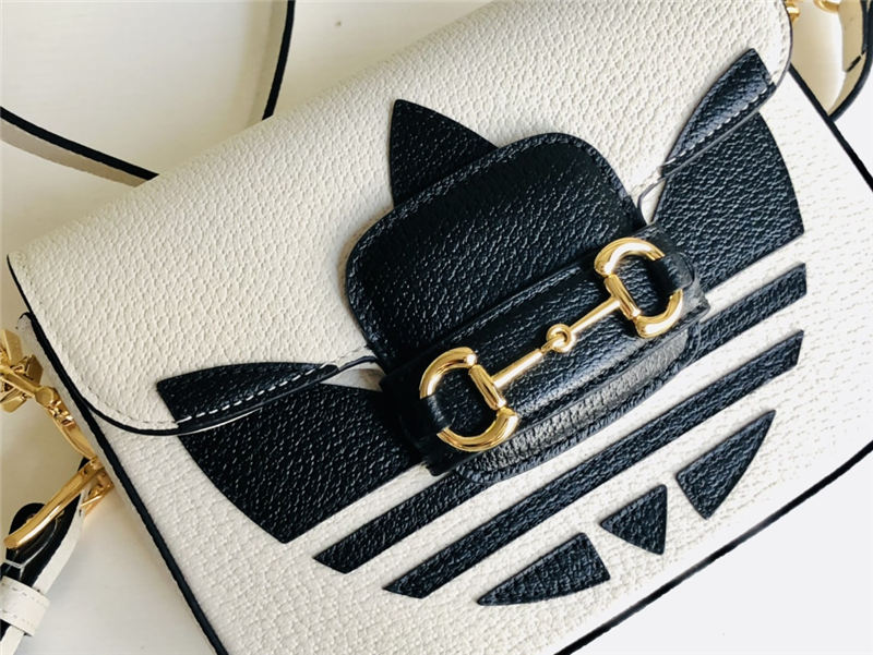 Adidas x Gucci Horsebit 1955 mini bag 658574 White High