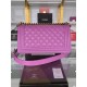 BOY Chanel HANDBAG Grained Calfskin Purple Anti-Gold Metal High