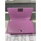 BOY Chanel HANDBAG Grained Calfskin Purple Anti-Silver Metal High