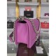 BOY Chanel HANDBAG Grained Calfskin Purple Silver Metal High