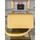 BOY Chanel HANDBAG Grained Calfskin Yellow Matt-Gold Metal High