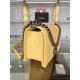 BOY Chanel HANDBAG Grained Calfskin Yellow Anti-Silver Metal High