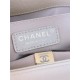 BOY Chanel HANDBAG Grained Calfskin Beige Gold Metal High