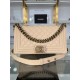 BOY Chanel HANDBAG Grained Calfskin Beige Anti-Gold Metal High