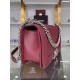 BOY Chanel HANDBAG Grained Calfskin Wine Silver Metal High