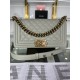 BOY Chanel HANDBAG Grained Calfskin Grey Anti-Gold Metal High