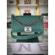 BOY Chanel HANDBAG Grained Calfskin Green Anti-Silver Metal High