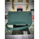 BOY Chanel HANDBAG Grained Calfskin Green Silver Metal High