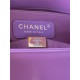 SMALL BOY Chanel HANDBAG Grained Calfskin Purple Matt-Gold Metal High