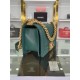 SMALL BOY Chanel HANDBAG Grained Calfskin Green Matt-Gold Metal High