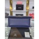 SMALL BOY Chanel HANDBAG Grained Calfskin Navy Blue Anti-Silver Metal High