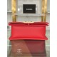 SMALL BOY Chanel HANDBAG Grained Calfskin Red Matt-Gold Metal High