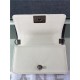 SMALL BOY Chanel HANDBAG Grained Calfskin White Anti-Silver Metal High