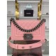 SMALL BOY Chanel HANDBAG Grained Calfskin Pink Anti-Silver Metal High