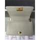 SMALL BOY Chanel HANDBAG Grained Calfskin Grey Matt-Gold Metal High