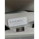 SMALL BOY Chanel HANDBAG Grained Calfskin Grey Anti-Silver Metal High