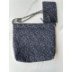 Chanel 22 SMALL HANDBAG Printed Denim & Silver-Tone Metal AS3260 High