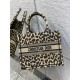 SMALL Dior BOOK TOTE Multicolor Mizza Embroidery Beige High