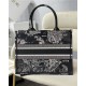 MEDIUM Dior BOOK TOTE Toile de Jouy Zodiac Embroidery Black High