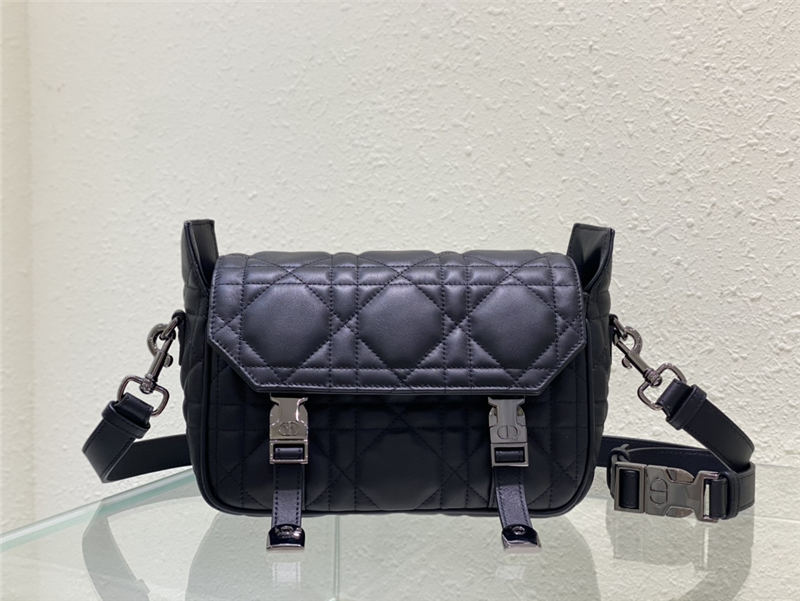 SMALL DiorCAMP BAG Calfskin Black High