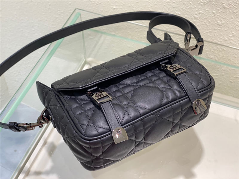 SMALL DiorCAMP BAG Calfskin Black High