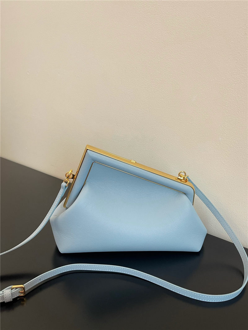 Fendi First Small Leather Bag Blue High