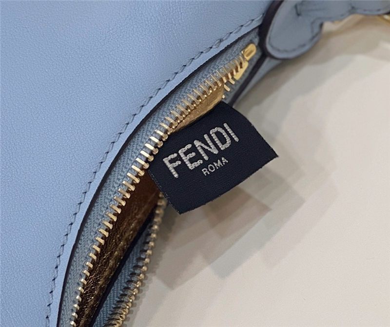 Fendigraphy Nano Leather Bag Blue High