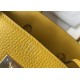 Hermes Birkin 25/30/35cm Bag Calfskin Silver/Gold Metal In Yellow High