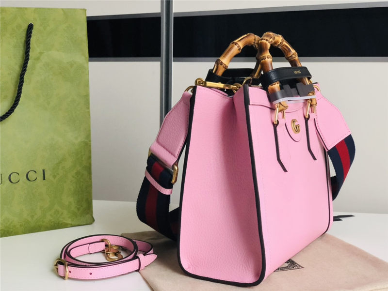 Gucci Diana small tote bag 702721 Pink High