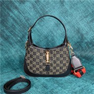 Jackie 1961 small hobo bag GG denim jacquard high