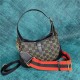 Jackie 1961 small hobo bag GG denim jacquard high